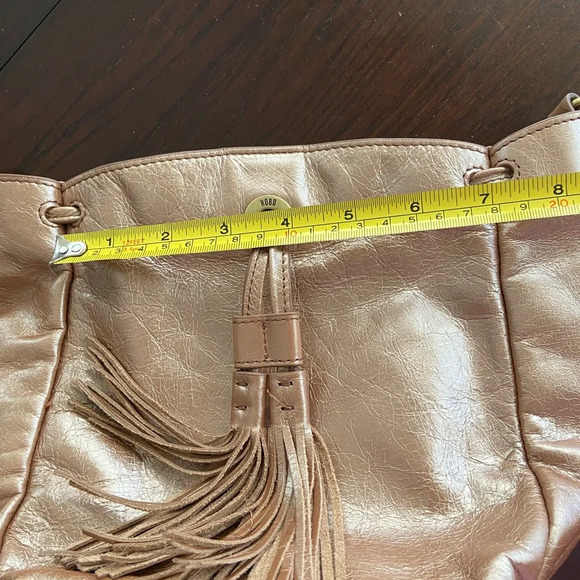 HOBO Puck Mini Backpack Crossbody Convertible in Cameo Metallic Neutral - Picture 12 of 16